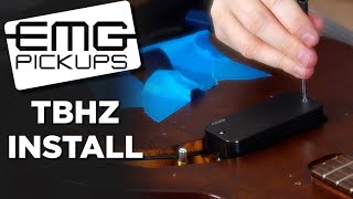 How to Install a Passive EMG Pickup // EMG TBHZ