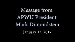 APWU: Message from the President - Staples Stopped