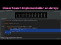 #6.2  Linear Search Implementation in Java || Linear Search on Arrays #TechnologyStrive