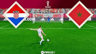 FIFA World Cup | CROATIA vs MOROCCO | [Penalty shootout] FIFA 23