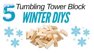 Winter is the BEST Time for Wood Block Crafting - 5 Dollar Tree DIYs