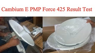 Cambium E PMP Force 425 link result test