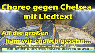 Choreo Borussia Dortmund - Chelsea 15.02.23 Champions Leauge