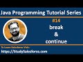 14 Java break, labelled break, continue, labelled continue statements - Learn Java by Sanjay Gupta