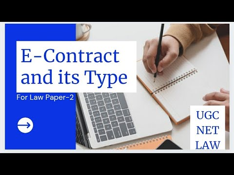 Meaning Of E-Contract And Its Type/ Electronic Contract/ Types Of E ...