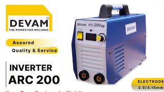 DEVAM ARC 200 WELDING MACHINE VIDEO