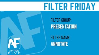 Annotate Filter: Draws Annotations Over an Image or Video in Amped FIVE