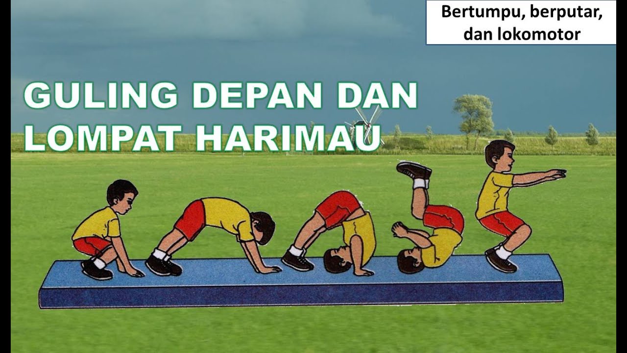 Senam Lantai Guling Depan Dan Lompat Harimau - YouTube