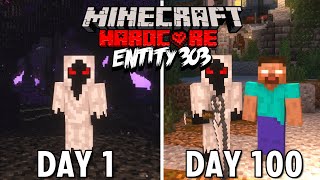 I Survived 100 Days as ENTITY 303 in Hardcore Minecraft... (Hindi)