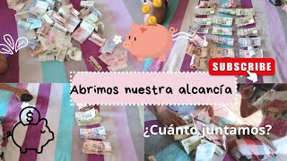 ✅Abriendo alcancía 💰! ahorro de puros billetes ¿cuánto junte? 💵