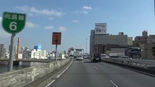 首都高速　６号向島線　堀切JCT　⇒　箱崎PA　2016/03/21