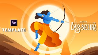 Happy Dussehra | Animation | After Effects Template