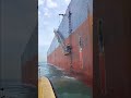 ship pilot takes advantage of waves to board ship