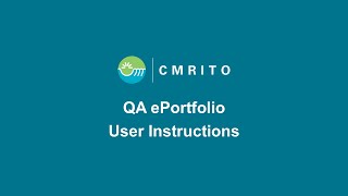 QA ePortfolio User Instructions