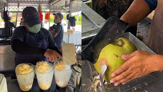 Popular COCONUT SHAKE in MELAKA! Long Queue Always!