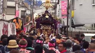 平成28年 立川 諏訪神社 例大祭「魁」神輿渡御 。