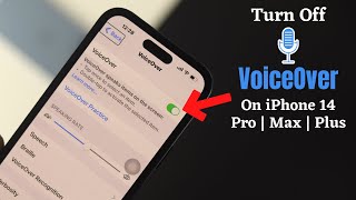 iPhone 14's: How To Turn Off VoiceOver! [Talk Back]