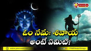 ఓం నమః శివాయ అంటే ఏమిటి? | Real Meaning Of Om Namah Shivaya mantra | #lordshiva | PMR News