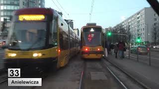 Tramwaje Warszawa 2025 Linia 33