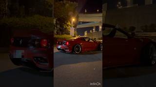 【真夜中に轟くV8サウンド】LBWKフェラーリ・360モデナがど爆音で首都高速に向けて出発 #ferrari #daikoku #daikokupa