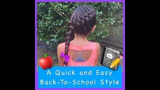 Diagonal Dutch braid | Quick BACK TO SCHOOL STYLE | _angieshairstyles_