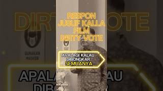 Jusuf Kalla Respon Dirty Vote: Film Itu Betul Luar Biasa