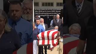 A HUGE thank you to the 1,500 people who came out to honor WWII Veteran John Arnold.