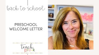 Preschool Welcome Letter: Back to School Tip