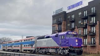 WEGO Music City Star commuter rail train F40PH and ex metro Pullman Gallery Cars