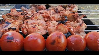 Manqalda toyuq kababı | Barbecue Chicken on the coals