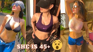 Bollywood Actress Ameesha Patel Hot Workout at Gym Going Viral | Celebs Showtime Official