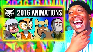 Reaction To VanossGaming Animated 2016 Compilation (Moments from Gmod, GTA 5 & More!)