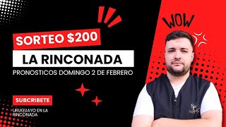 PRONOSTICOS LA RINCONADA - SORTEO $200USD - URUGUAYO*