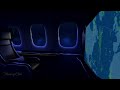 dark futuristic first 1st class flight brown noise ambience flight map sleeping reading zen