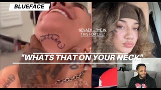 Chrisean gets the tattoo of Blueface removed the same day Nevaeh GETS a tattoo of Blue on her NECK