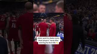 Nikola Jokic showing sportsmanship 💪