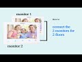 How to connect the 2 monitors for 2 floors model:tmezon security video door phone V103W