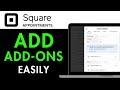 How to Add Add-Ons on Square Appointments 2025 (EASY & FAST)
