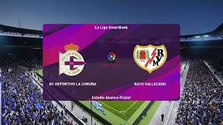PES 2020 | Deportivo La Coruna vs Rayo Vallecano - La Liga Smartbank | 20/06/2020 | 1080p 60FPS