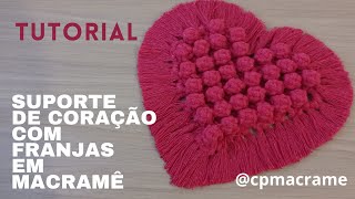 SUPORTE PARA TRAVESSAS EM MACRAMÊ - AULA 26 - CPMACRAME NA PRÁTICA