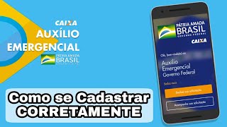 Como se Cadastrar CORRETAMENTE no Auxílio Emergêncial