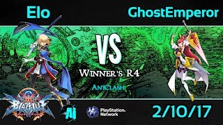 AniClash 59 - Elo (Jin) vs. Ghost Emperor (Izayoi) Winner's R4 - BBCF Blazblue CF