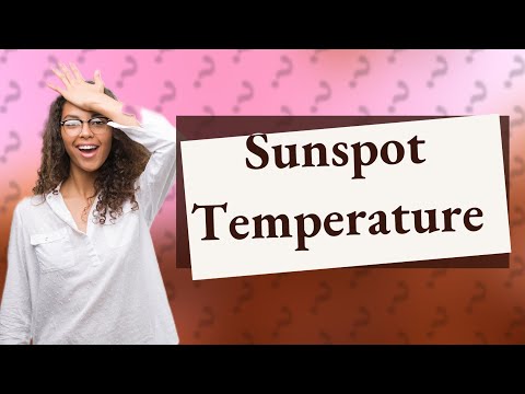 Are sunspots hotter or cooler?
