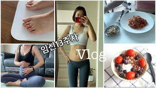 13주임산부 vlog / 다이어트식단, 요가, 눈바디, 공복몸무게, 글루텐프리빵, 핏콩바, 요거트볼, 두부면스파게티, 주꾸미볶음, 흑임자라떼(가루선생), 꼬마김밥