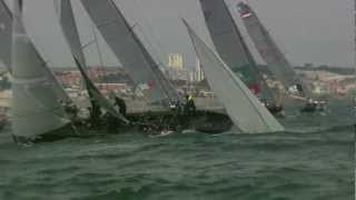 Day 2 fleet race highlights - RC44 Cascais Cup 2012