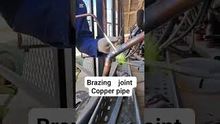 Brazing joint copper pipe