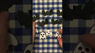 DIY Halloween Tic-Tac-Toe GAME 👻🎃 Easy Kids Craft #Shorts