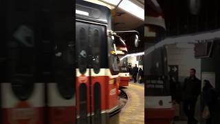 Red TRAMS at TORONTO Union Station 🇨🇦