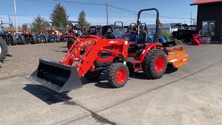 KIOTI CK4010 HST Tractor + Woods BB60X Brushbull