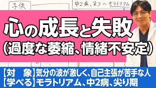 心の成長と失敗について解説。中２病、尖り期、モラトリアム　#早稲田メンタルクリニック #精神科医 #益田裕介 / moratorium